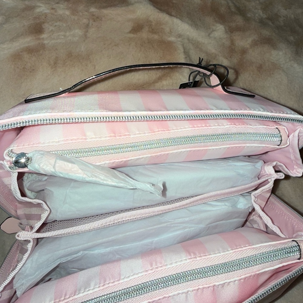 Victoria's Secret Pink and White Striped Cosmetic Bag - Picture 7 of 8